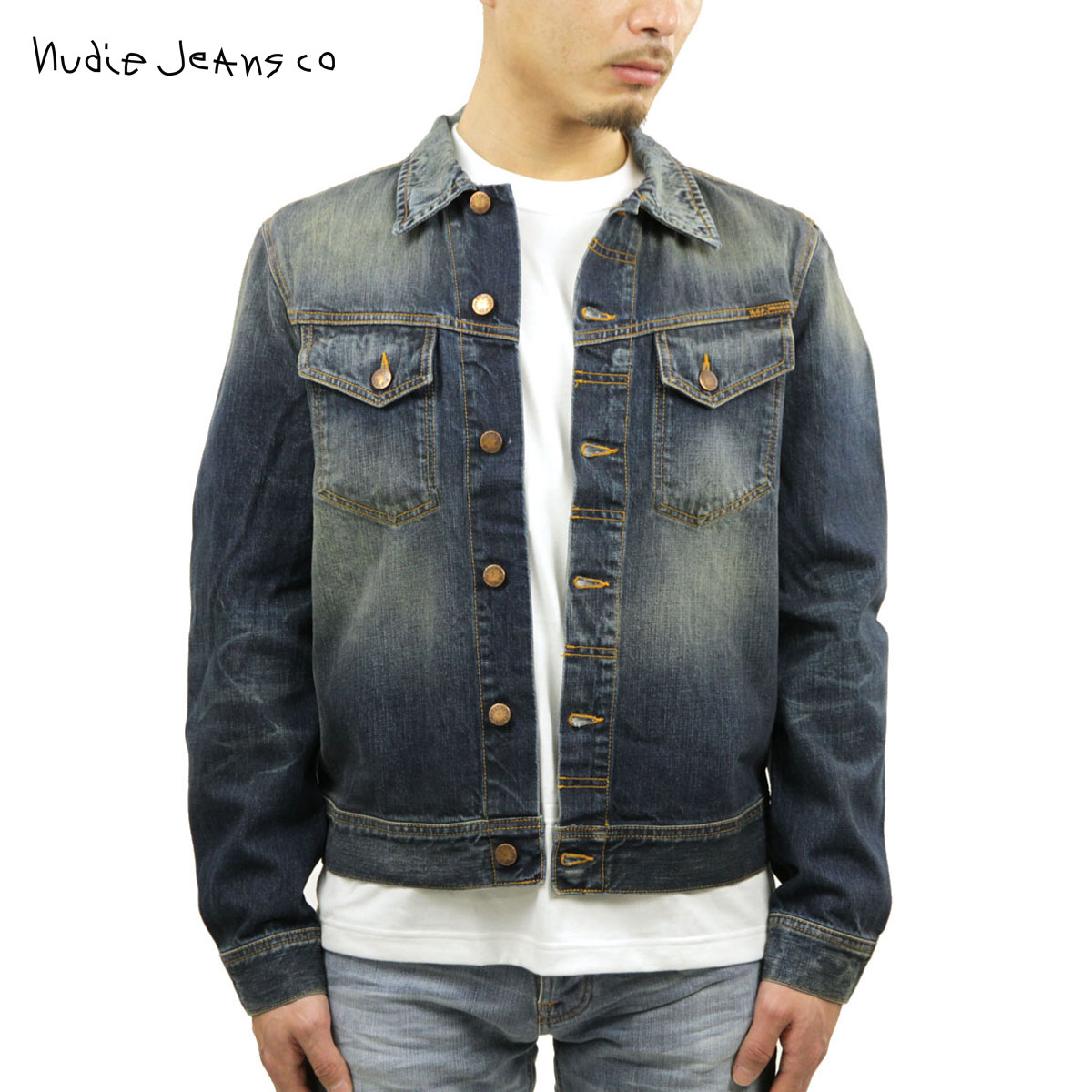 ヌーディージーンズ ヌーディージーンズ アウター メンズ 正規販売店 Nudie Jeans ジャケット ヌーディージーンズ Billy Denim 160404 D00S20 父の日 プレゼント ラッピング