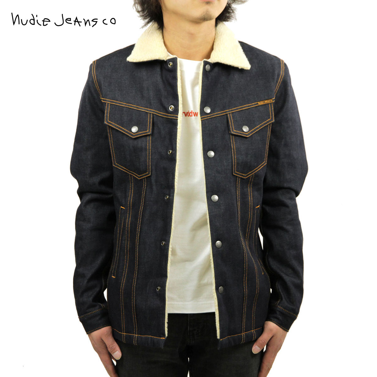 ヌーディージーンズ ヌーディージーンズ アウター メンズ 正規販売店 Nudie Jeans ジャケット Lenny B26 Denim 160409 D00S20 父の日 プレゼント ラッピング