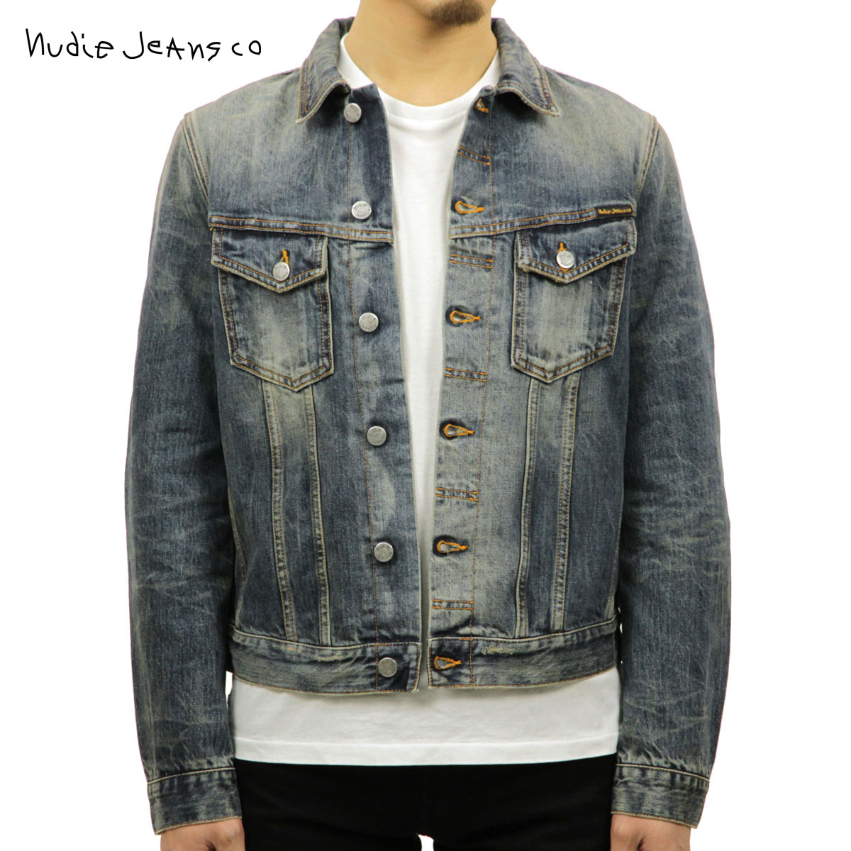 ヌーディージーンズ アウター メンズ 正規販売店 Nudie Jeans ジャケット デニムジャケット BILLY DRY SELVEDGE DENIM JACKET DENIM B26 160551 5025