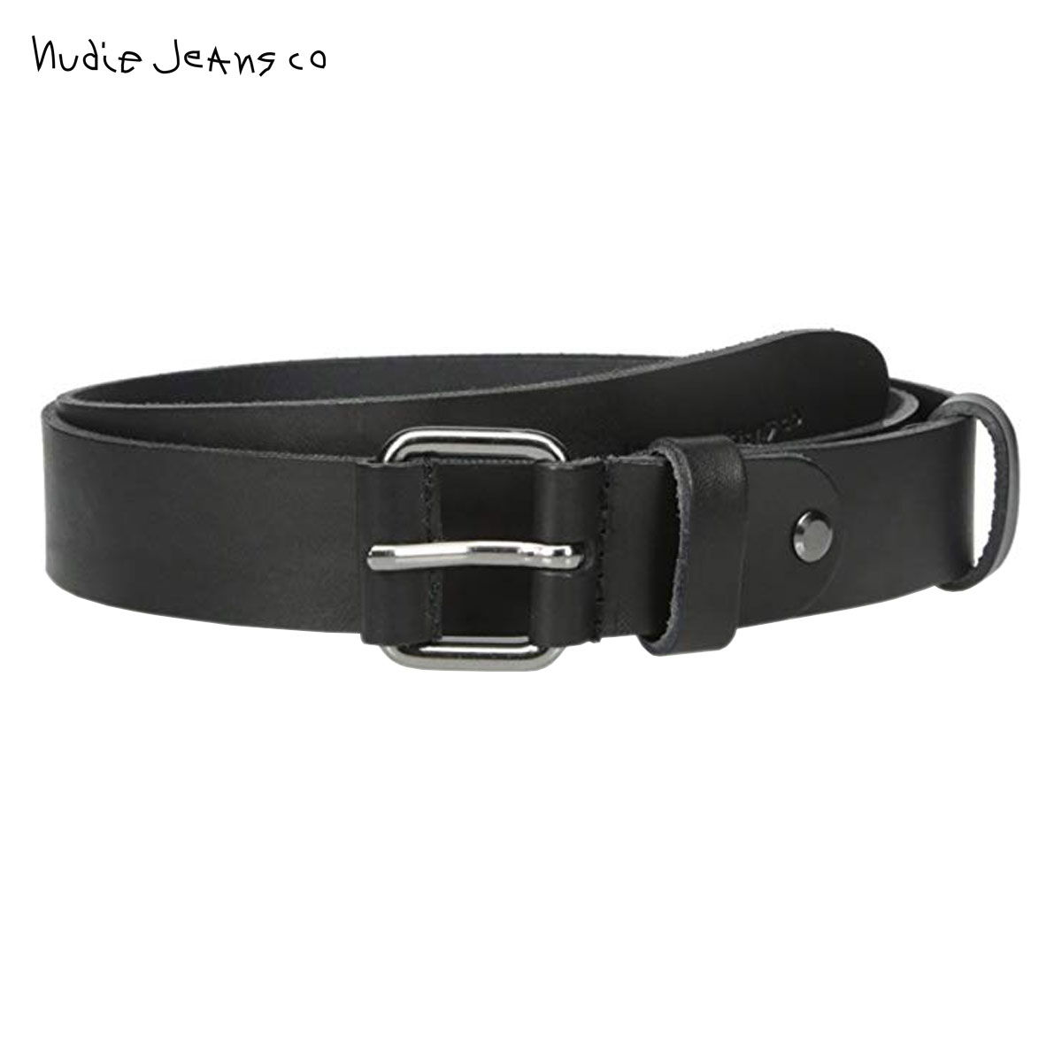 ヌーディージーンズ Nudie Jeans 正規販売店 メンズ ベルト WAYNE LEATHER BELT BLACK B01 180640