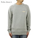 k[fB[W[Y XEFbg Y K̔X Nudie Jeans g[i[ SAMUEL LOGO SWEATSHIRT CREW FLEECE GREY MELANGE B04 150380