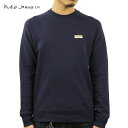 ヌーディージーンズ スウェット メンズ 正規販売店 Nudie Jeans トレーナー SAMUEL LOGO SWEATSHIRT CREW FLEECE MIDNIGHT B97 150380