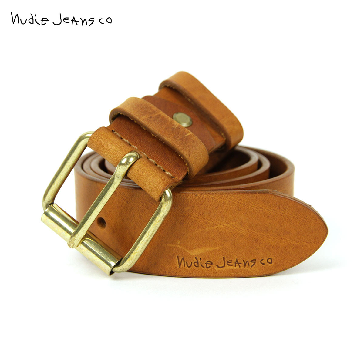 ヌーディージーンズ ベルト メンズ 正規販売店 Nudie Jeans レザーベルト 本革 PEDERSSON LEATHER BELT TOFFEE BROWN B72 180747