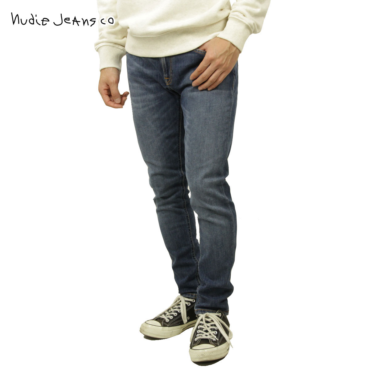 ヌーディージーンズ スキニーリン メンズ 正規販売店 Nudie Jeans ボトムス ジーパン SKINNY LIN DENIM JEANS DARK BLUE NAVY 072 113169