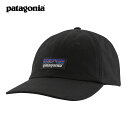パタゴニア キャップ メンズ レディース 正規品 patagonia 帽子 ロゴキャップ P-6 LABEL TRAD CAP BLK 38296 BLACK