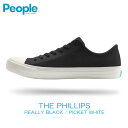 10 OFFセール 【販売期間 4/24 20:00～4/27 9:59】 ピープルフットウェア People Footwear 正規販売店 メンズ 靴 シューズ THE PHILLIPS NC01-001 REALLY BLACK / PICKET WHITE D15S25