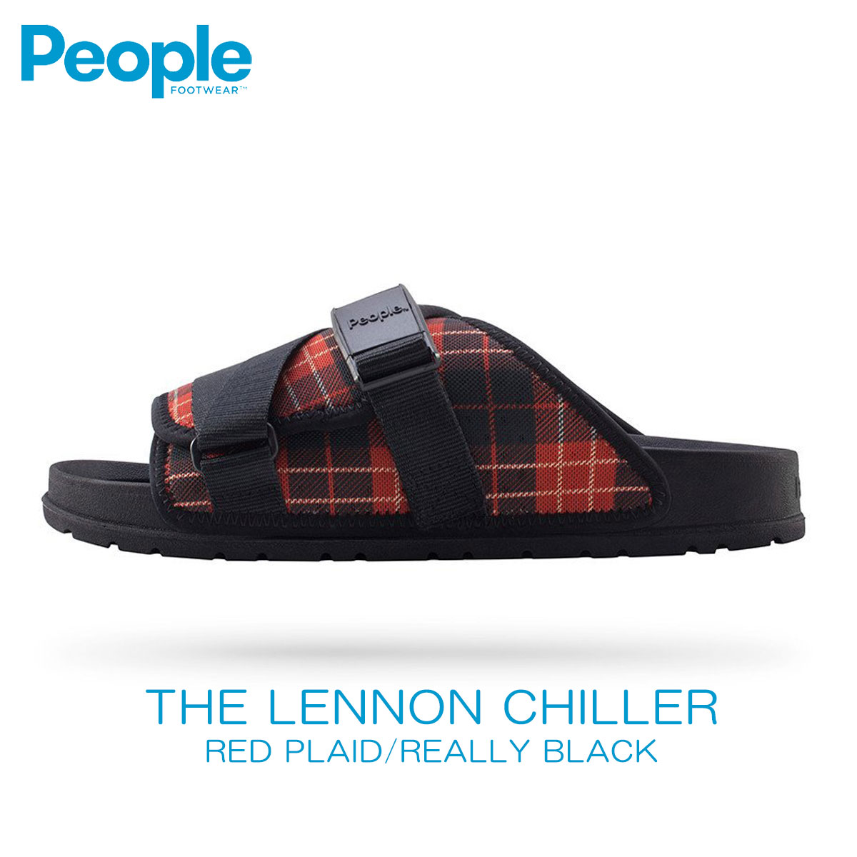 ピープルフットウェア People Footwear 正規販売店 靴 サンダル THE LENNON CHILLER NC04V3-021 RED PLAID/REALLY BLACK 父の日 プレゼント ラッピング