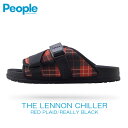 【ポイント10倍 4/24 20:00～4/27 9:59】 ピープルフットウェア People Footwear 正規販売店 靴 サンダル THE LENNON CHILLER NC04V3-021 RED PLAID/REALLY BLACK