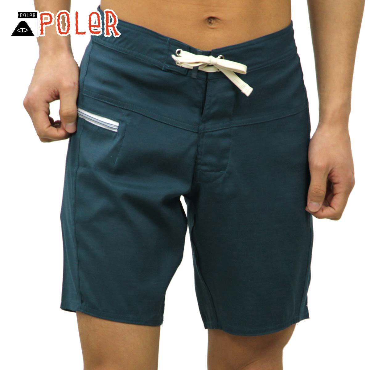 ポーラー ショートパンツ メンズ 正規販売店 POLER ボトムス SLIDER TRUNK 611150-BLU BLUE STEEL D15S..