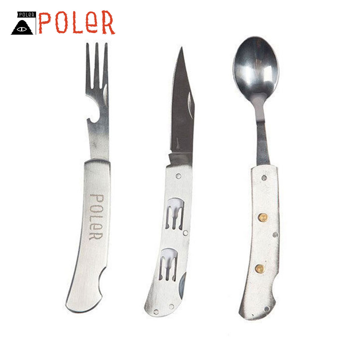 ポーラー POLER 正規販売店 アウトドア ナイフ HOBO NOBO KNIFE 211ACU9201 METAL 父の日 プレゼント ラッピング