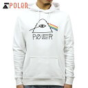 ポーラー パーカー メンズ 正規販売店 POLER プルオーバーパーカー PSYCHEDELIC HOODIE 21260007-WHT WHITE