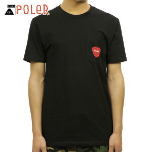 ݡ顼 POLER Ź  롼ͥå ݥå ȾµT FURRY HEART POCKET TEE 21230001-BLK BLACK