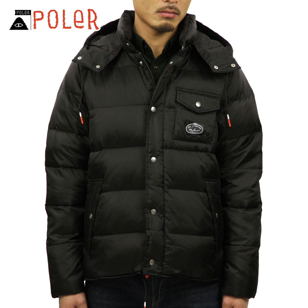 ポーラー POLER 正規販売店 メンズ パファージャケット アウター SAGE PUFFY JACKET 21600014-BLK BLACK 父の日 プレゼント ラッピング