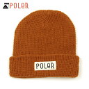 ポーラー キャップ メンズ レディース 正規販売店 POLER 帽子 ビーニー ニットキャップ WORKERMAN BEANIE 55100058-ORG ORANGE