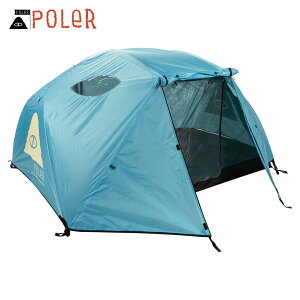 ポーラー テント 正規販売店 POLER アウトドア 二人用テント ドーム型テント 2 MAN TENT POWDER BLUE 212EQU5201-PDB