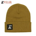 ポーラー キャップ メンズ レディース 正規販売店 POLER ニット帽 ビーニー DAILY DRIVER BEANIE SIENNA 213ACU7903-SIE