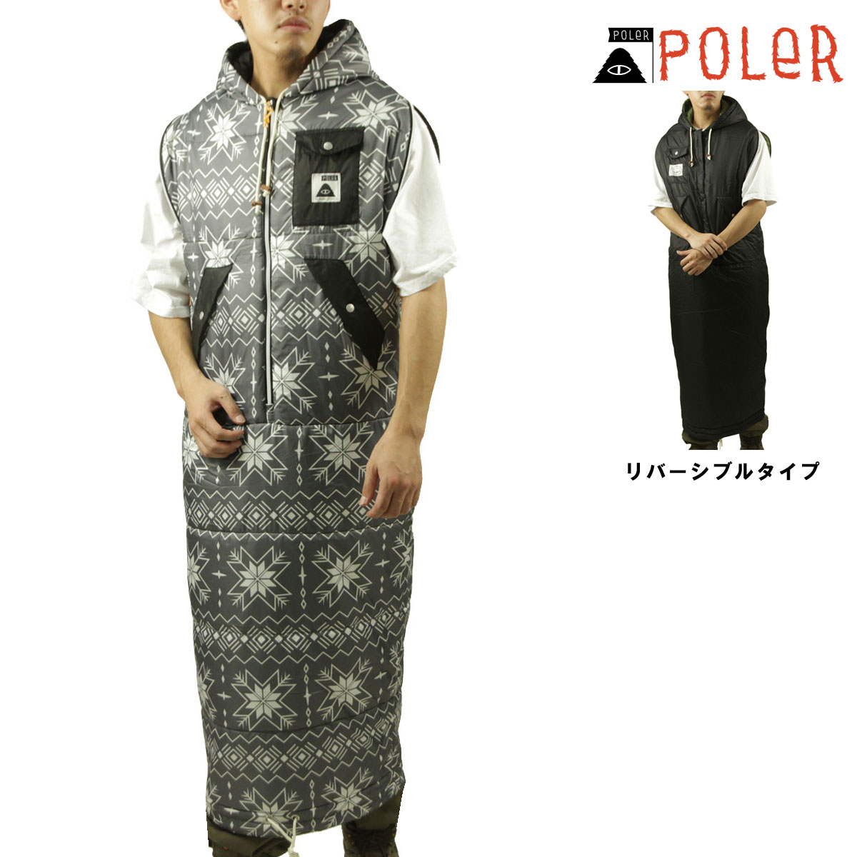 |[[ Q Y fB[X K̔X POLER AEghA o[Vu }~[^Q THE NAPSACK REVERSIBLE 224ACU5510 WINTER BLACK