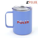 ポーラー マグカップ メンズ レディース 正規販売店 POLER アウトドア キャンプマグカップ 蓋つき POLER INSULATED MUG POLER POP BLUE 223ACM9104