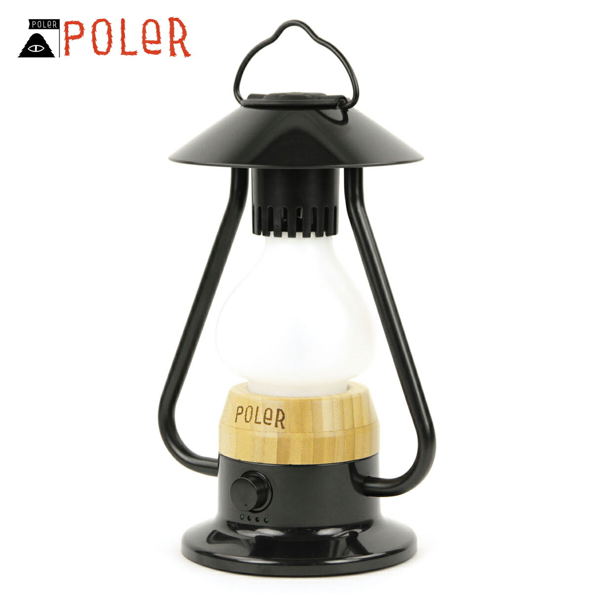 ポーラー ライト 正規販売店 POLER アウトドア LEDランタン 照明 Bluetoothスピーカー内蔵 POLER LANTERN 221ACU9705 BLACK 父の日 プレゼント ラッピング