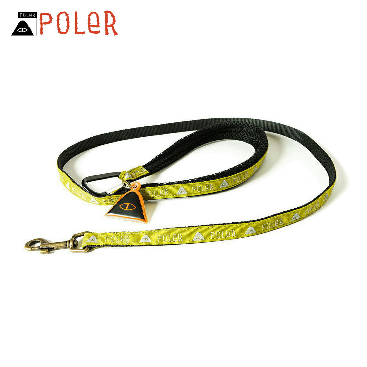 ポーラー ペットグッズ 正規販売店 POLER リード 小型犬用リード 反射素材付き DOG LEASH S DC 5213C007 OLIVE/REFLECTIVE 父の日 プレゼント ラッピング