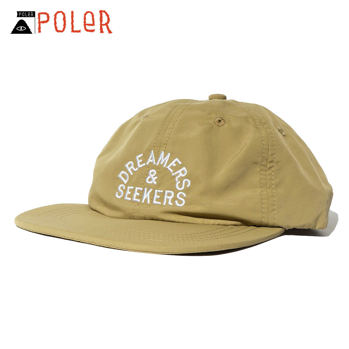 ポーラー キャップ メンズ レディース 正規販売店 POLER 帽子 キャップ DREAMERS SEEKERS 6 FLOPPY CAP DC 5221C032 BEIGE