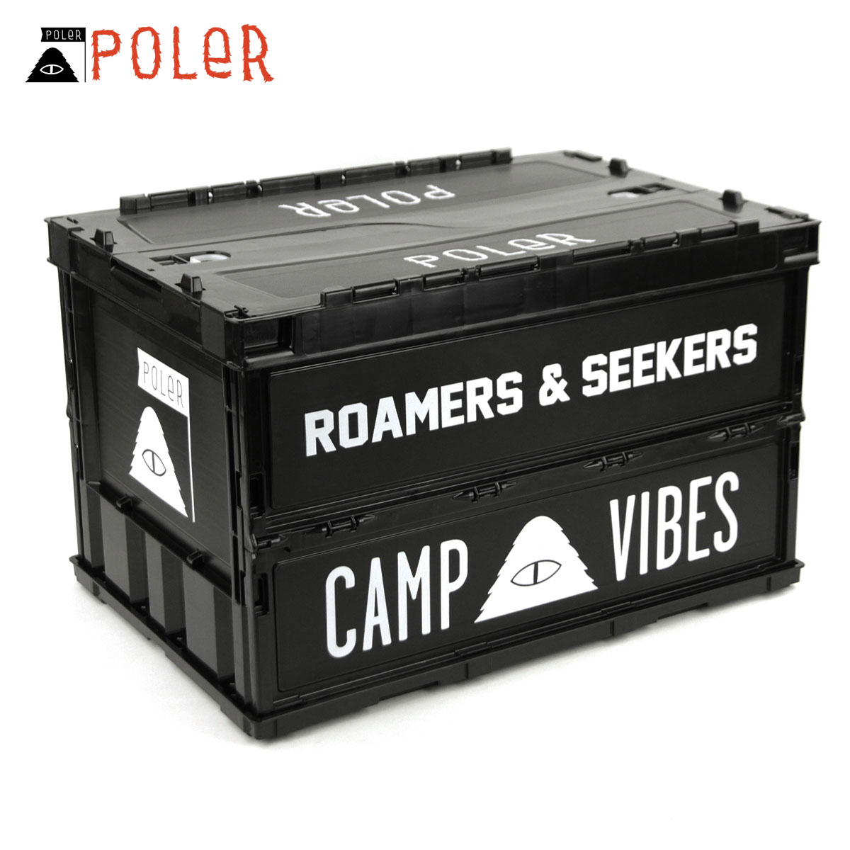 |[[ AEghA K̔X POLER }`Rei[ ܂肽ݎRei POLER FOLDING CONTAINER DC 5221C041 BLACK