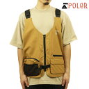 ポーラー ベスト メンズ 正規販売店 POLER フィッシングベスト CT RIP POCKET VEST DC 5221C001 COYOTE