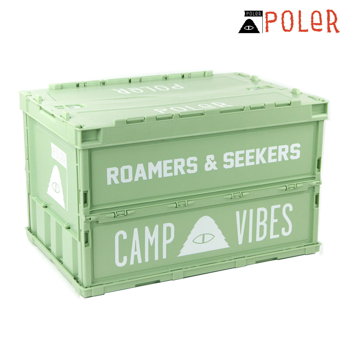 ポーラー アウトドア コンテナ 正規販売店 POLER 折りたたみ式コンテナー POLER FOLDING CONTAINER 233MCV0120-LOV LIGHT OLIVE 父の日 プレゼント ラッピング