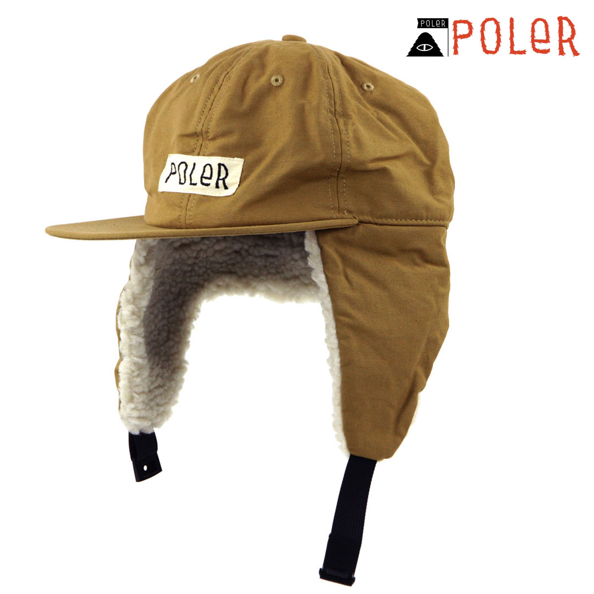 |[[ Y fB[X Lbv K̔X POLER Xq tbvLbv COTTON BOA FLAP CAP 233MCV0084-KHA KHAKI ̓ v[g bsO