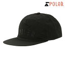 ポーラー メンズ レディース キャップ 正規販売店 POLER ナイロン 帽子 STATE NYLON CAP 251MCV0091-BLK BLACK