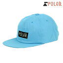ポーラー メンズ レディース キャップ 正規販売店 POLER ロゴ 帽子 6パネルキャップ FURRY FONT 6P CAP DC 241MCV0267-T...