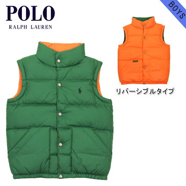 50%OFFセール 【販売期間 12/14 10:00〜12/18 09:59】 ポロ ラルフローレン キッズ POLO RALPH LAUREN CHILDREN 正規品 子供服 ボーイズ リバーシブルダウンベスト REVERSIBLE ELMWOOD DOWN VEST #13148000