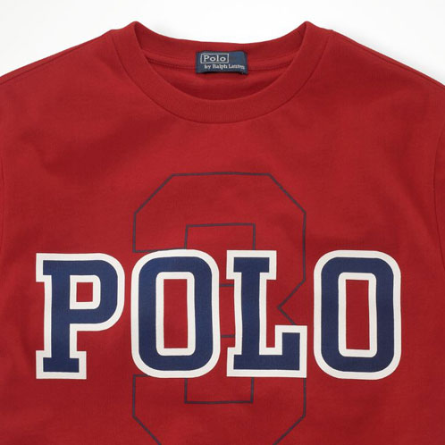 ポロ ラルフローレン キッズ Tシャツ 子供服 正規品 POLO RALPH LAUREN CHILDREN 半袖Tシャツ Short-Sleeved Polo Graphic Tee #19150646 RED D15S25 父の日