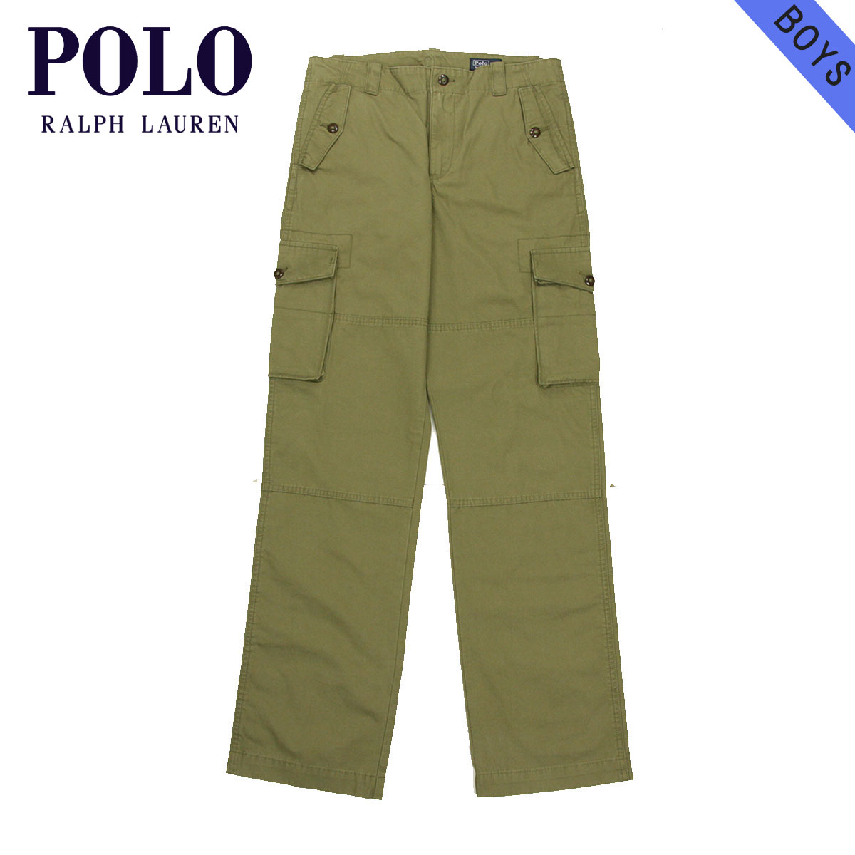 ポロ ラルフローレン キッズ ショートパンツ ボーイズ 子供服 正規品 POLO RALPH LAUREN CHILDREN カーゴパンツ ボトムス Cotton Poplin Cargo Pant #18788196 ベルト無し OLIVE D20S30