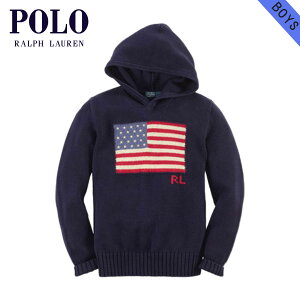 ݥ ե å ѡ ܡ Ҷ  POLO RALPH LAUREN CHILDREN Hooded Flag Sweater #22358486 NAVY D20S30