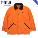 ポロ ラルフローレン キッズ ジャケット ボーイズ 正規品 POLO RALPH LAUREN CHILDREN アウター キルティングジャケット New Hagan Jacket #22358276 ORANGE D20S30