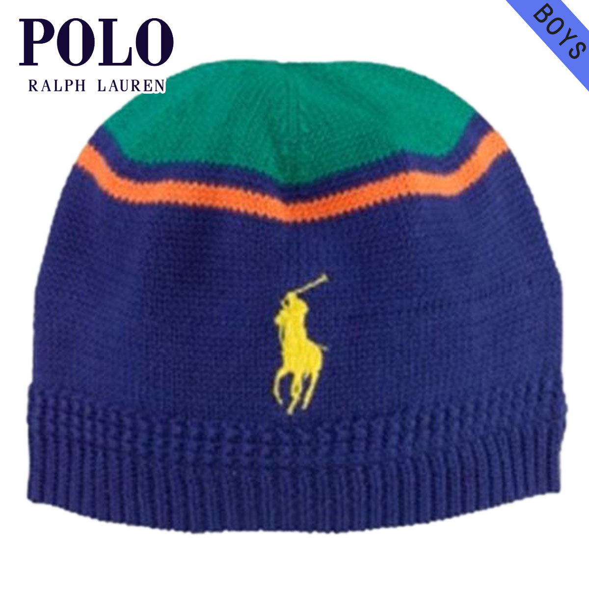 ポロ ラルフローレン キッズ POLO RALPH LAUREN CHILDREN 正規品 子供服 ボーイズ 帽子キャップ Cotton Big Pony Skull Cap #23946916 D20S30