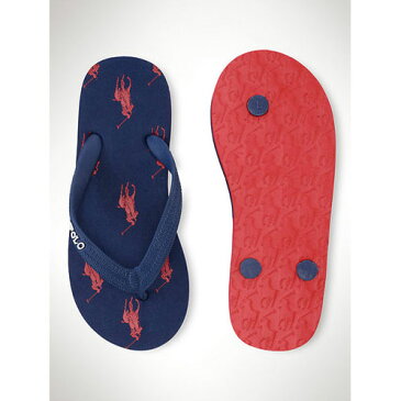 ポロ ラルフローレン キッズ サンダル ボーイズ 子供服 正規品 POLO RALPH LAUREN CHILDREN Amino Flip-Flop #16512186 D25S35