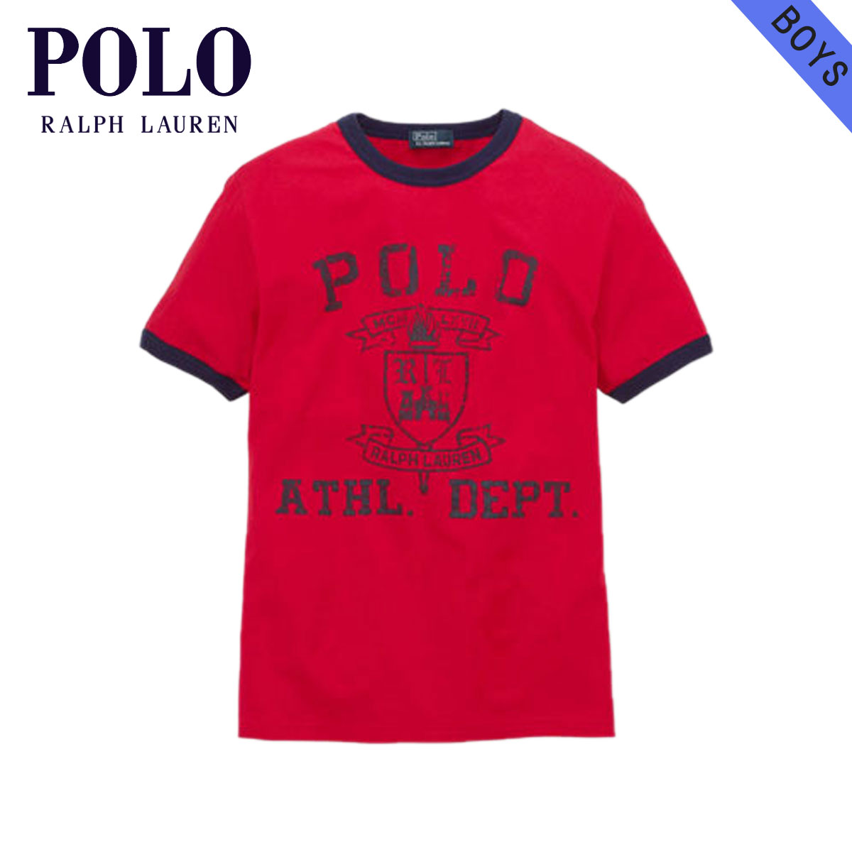 ポロ ラルフローレン キッズ Tシャツ 子供服 正規品 POLO RALPH LAUREN CHILDREN 半袖Tシャツ Cotton Ringer Tee #32054476 D20S30 父の日