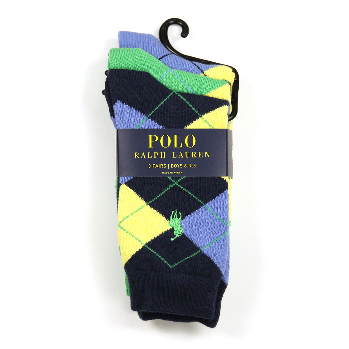 ポロ ラルフローレン キッズ ソックス ボーイズ 子供服 正規品 POLO RALPH LAUREN CHILDREN 靴下 ARGYLE COTTON SOCK 3-PACK 59953996