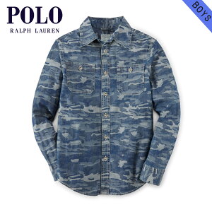 ݥ ե å  ܡ Ҷ  POLO RALPH LAUREN CHILDREN Ĺµ CAMO DENIM COTTON WORKSHIRT 68418246 D20S30