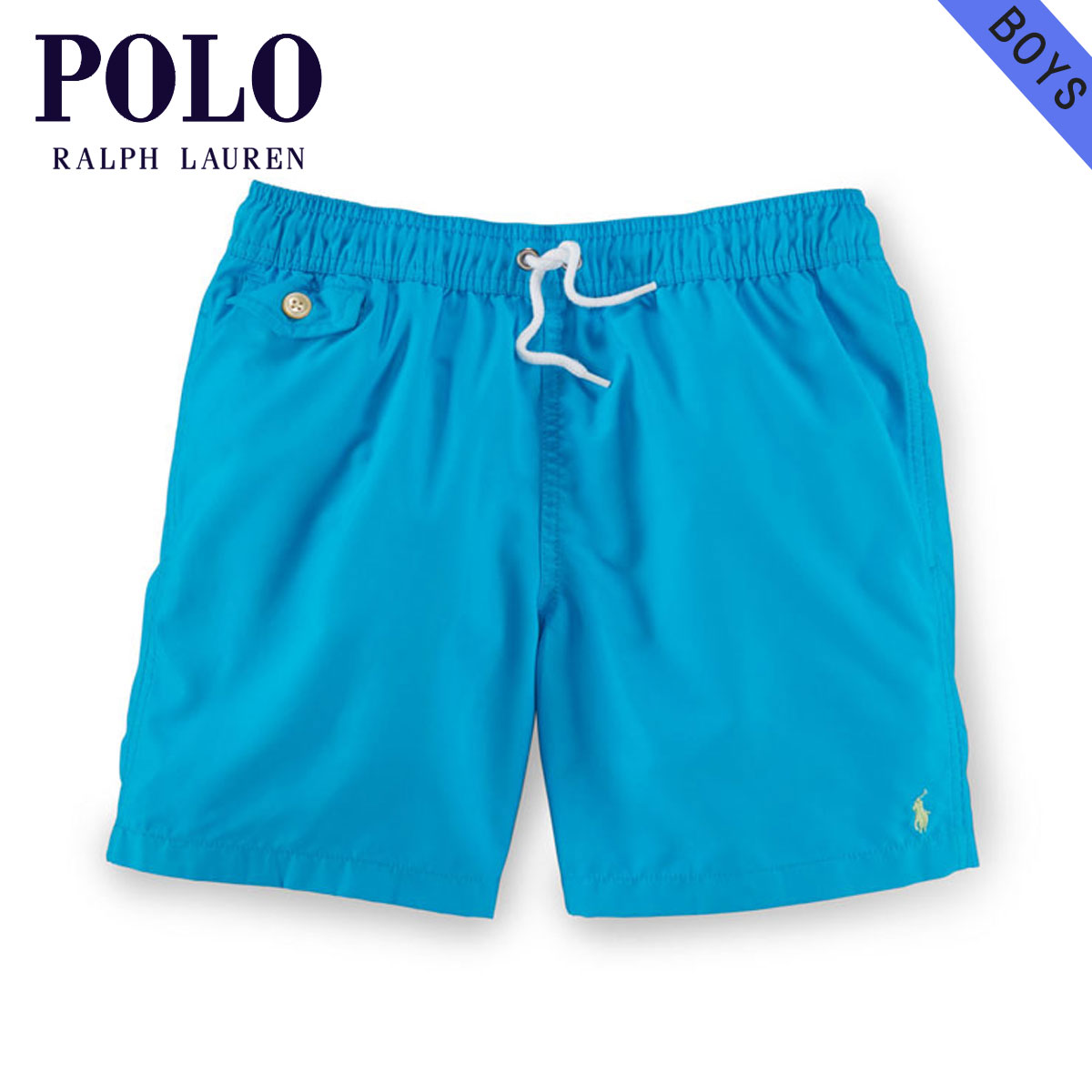 楽天ブランド品セレクトショップ MIXONポロ ラルフローレン キッズ 水着 ボーイズ 子供服 正規品 POLO RALPH LAUREN CHILDREN スイムパンツ TRAVELER SWIM TRUNK 71049136 CARIBBEAN BLUE D00S20