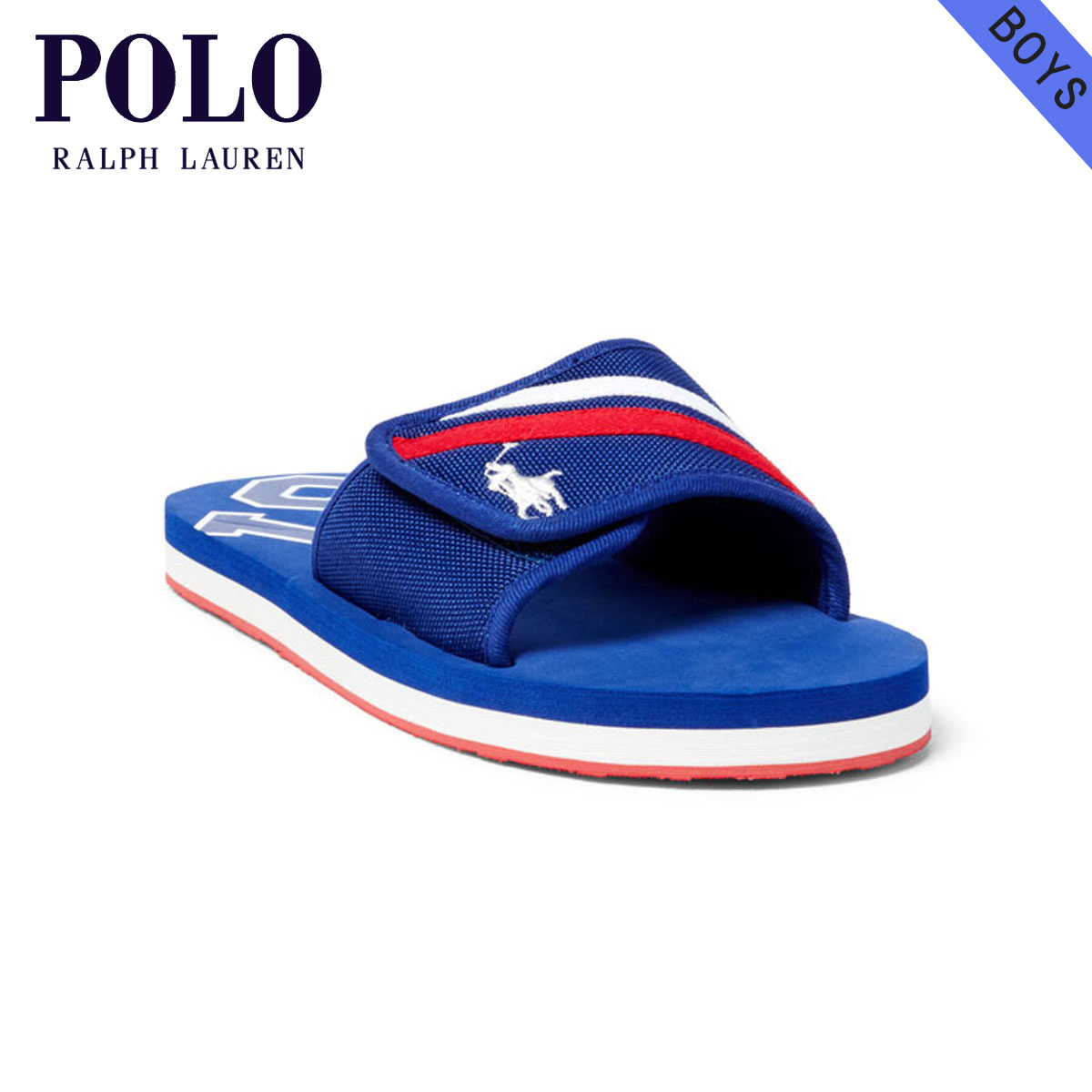 ポロ ラルフローレン キッズ サンダル ボーイズ 子供服 正規品 POLO RALPH LAUREN CHILDREN FERRY SLIDE III FLIP-FLOP 91908406 D00S20 父の日 プレゼント ラッピング