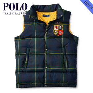 30%OFFクーポンセール 【利用期間 11/4 20:00～11/11 1:59】 ポロ ラルフローレンキッズ POLO RALPH LAUREN CHILDREN 正規品 子供服 ボーイズ ベスト TARTAN QUILTED DOWN VEST 97216066 D00S20
