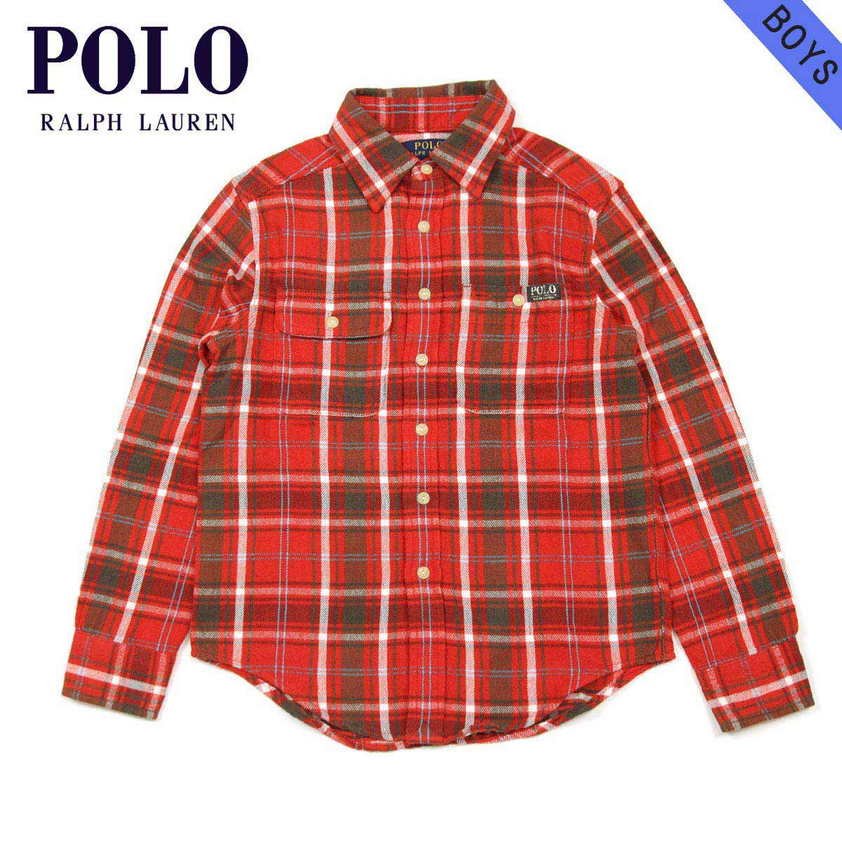 【ポイント10倍 販売期間 9/4 10:00〜9/11 9:59】 ポロ ラルフローレンキッズ POLO RALPH LAUREN CHILDREN 正規品 子供服 ボーイズ 長袖シャツ FLANNEL SHIRT D00S20