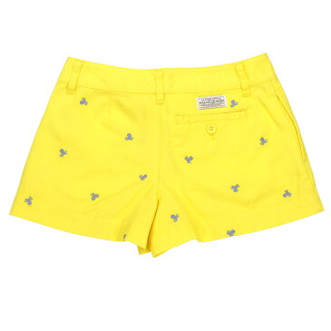 ポロ ラルフローレン キッズ ショートパンツ ガールズ 子供服 正規品 POLO RALPH LAUREN CHILDREN ボトムス Embroidered Chino Short #18679246 ベルト無し YELLOW D25S35 父の日