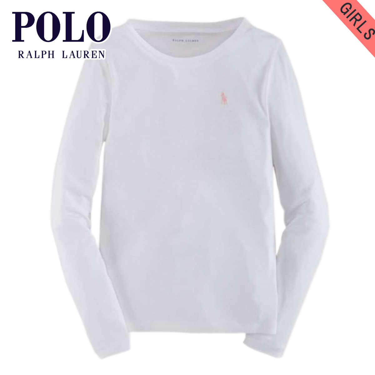 【ポイント10倍 5/9 20:00～5/16 1:59】 ポロ ラルフローレン キッズ Tシャツ ガールズ 子供服 正規品 POLO RALPH LAUREN CHILDREN ロンT 長袖Tシャツ COTTON LONG-SLEEVED TEE 40925556 D20S30