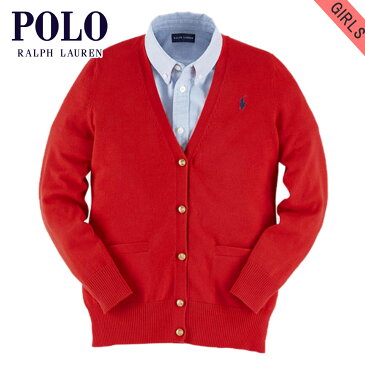 【販売期間 8/4 10:00〜8/11 09:59】 ポロ ラルフローレン キッズ セーター ガールズ 子供服 正規品 POLO RALPH LAUREN CHILDREN カーディガン SLOUCHY COTTON CARDIGAN 40925776 D20S30