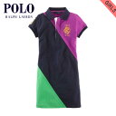 ポロ ラルフローレン キッズ ポロシャツ ガールズ 子供服 正規品 POLO RALPH LAUREN CHILDREN 半袖ポロシャツ COLOR-BLOCKED POLO DRESS 51439246 D20S30