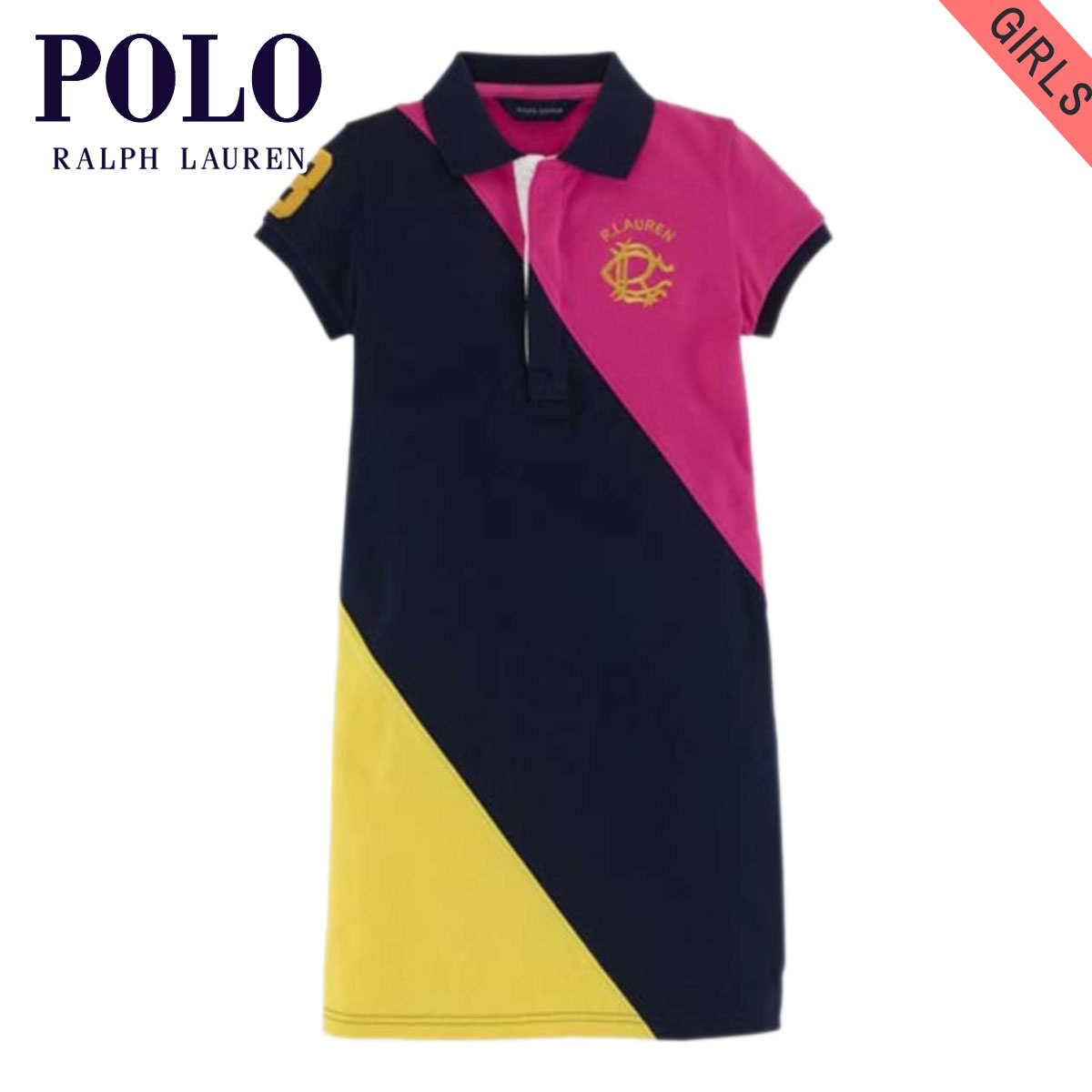 ポロ ラルフローレン キッズ ポロシャツ ガールズ 子供服 正規品 POLO RALPH LAUREN CHILDREN 半袖ポロシャツ COLOR-BLOC